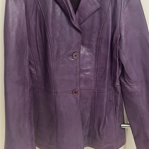 Pure Sheep Leather Blazer jacket in Size 38 (M)! Super soft,snug,warm & comfy ! - Picture 10 of 10